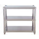 Kitchen storage rack 3-layer stainless steel microwave oven rack floor-standing multi-layer vegetable pot rack rack 4 storage storage rack