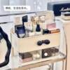 Wall-mounted storage box without punching holes, wall storage rack, cosmetics and skin care product storage shelf, dressing table, desktop makeup