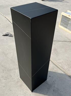 黑白根岩板大理石材雕塑底座摆台酒店会所玄关样板间基座展示台