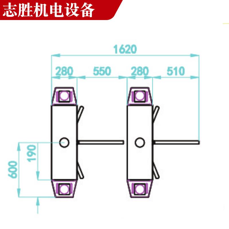 Yum Pass Gate Pedestrian Tri-Roller Gate Swipe Card Fingerprint Access Control Attendance System Factory Supermarket Real-name Passage