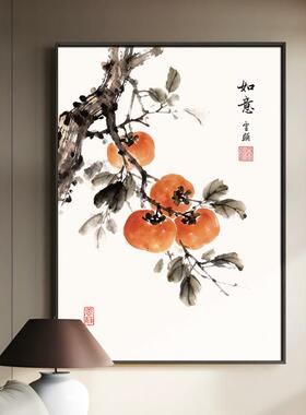 雕盈浩新中客厅装饰画立体国浮式肌理画水墨画沙发背景傲雪寒梅墙
