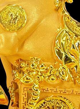 高档金马摆件招财工艺品办公室桌面摆设欧式客厅汽车载马的装饰品