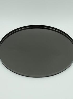 代简约件0221黑钛盘摆样间桌面装饰托盘金属现圆形几板何托盘