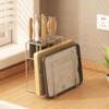 304 stainless steel knife holder, chopstick cage, integrated thickened kitchen storage rack, household cutting board, chopping board, vegetable knife storage layer