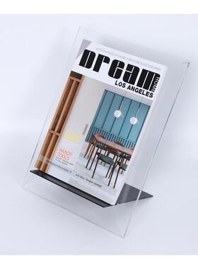 现代简约展示压克力书架极简创意杂志架摆件样板房处书房软装饰品