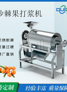 ‌工业级沙棘果道打浆设备新鲜水果榨汁机原浆分离自动化