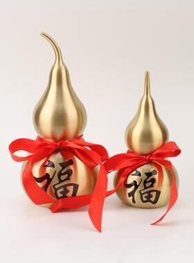 直销新款源头 铜葫芦摆件 开盖葫芦拉丝八卦葫芦 开口铜葫芦 福字