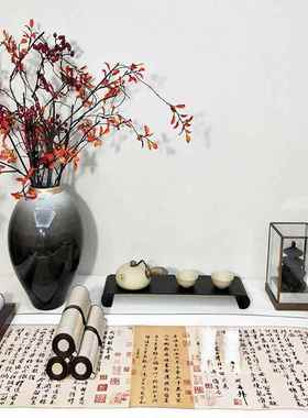 书法书画卷轴手卷名家碑拓古贴 中式样板房书房桌案陈列道具饰品