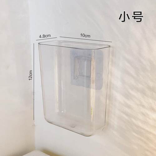 热水器引流管接水盒透明墙面收纳盒学生宿舍好物免打孔壁挂式床头 - 图3