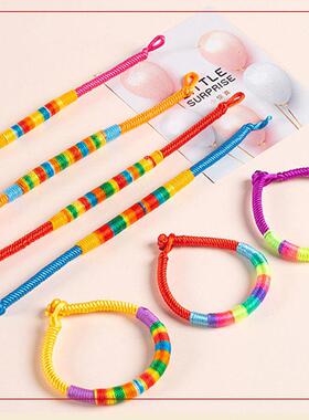 端午节五彩绳手绳手链端阳节手工编织手链男女礼物小粽子饰品彩绳