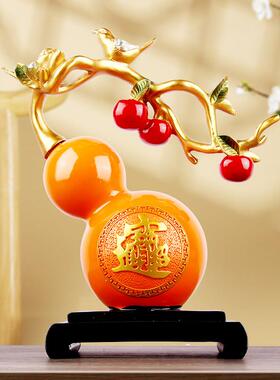 万事如意摆件新中式柿子家居客厅酒柜装饰品寓意好的乔迁新居礼品