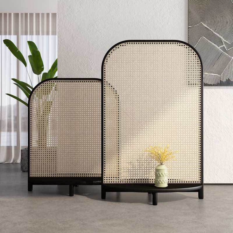 实木藤编中复古隔断玄关落地置物架客厅移动遮挡入户背景,淘宝优惠券,粉丝福利购,淘宝优惠卷