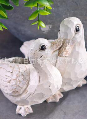 创意家居花园摆件树脂乌龟青蛙情侣动物花盆园林庭院景观装饰品