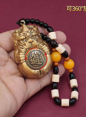 黄铜随身携带招财进宝貔貅转转手把件把玩件养身解压礼物摆件