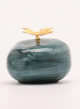 茂朵新中式现代轻奢陶瓷摆件 质感客厅电视柜家居装饰品