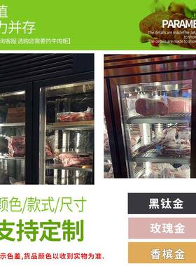 熟成牛肉排酸冷柜恒温干式湿式牛排冷藏冷冻展示柜定制牛扒保鲜柜