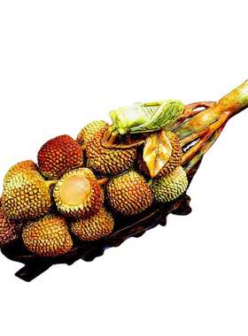 荔枝寿山石博古石斋福建一鸣惊人源头摆件礼品名利双收批发产地