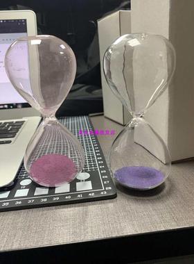 老友沙漏品牌 定制创意木座磁力沙漏摆件 5色磁铁学生礼品 包邮