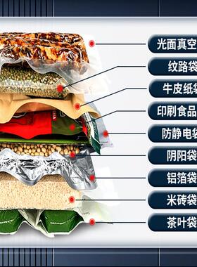 三泵自动商用42CM宽真空封口不挑袋保机抽PW420A鲜食品装机包家用