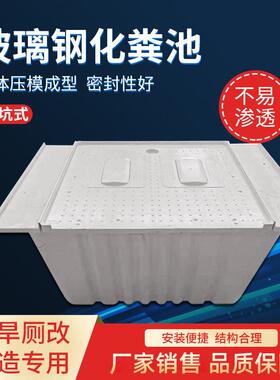 玻璃钢模压旱厕二八式化粪池双坑交替坑槽子旱厕改造配套踏板槽