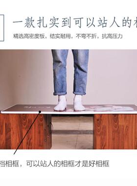 全家福婚纱照相框挂墙高级感宫格儿童照片打印加相框定制来图定做