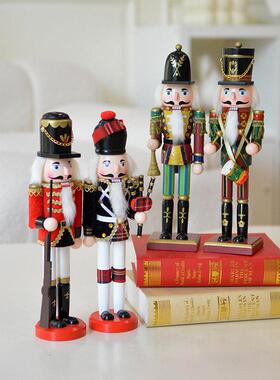 胡桃夹子圣诞送礼摆件店铺橱窗陈列木偶英国士兵儿童房酒柜家居