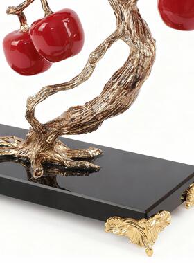 平安福珐琅彩摆件美十全十美客厅玄关装饰柜乔迁是十精全十美礼品