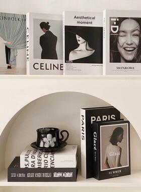 LIVETAI彷真书ins家居装饰摆件电视柜样板间书房桌面假书拍照道具