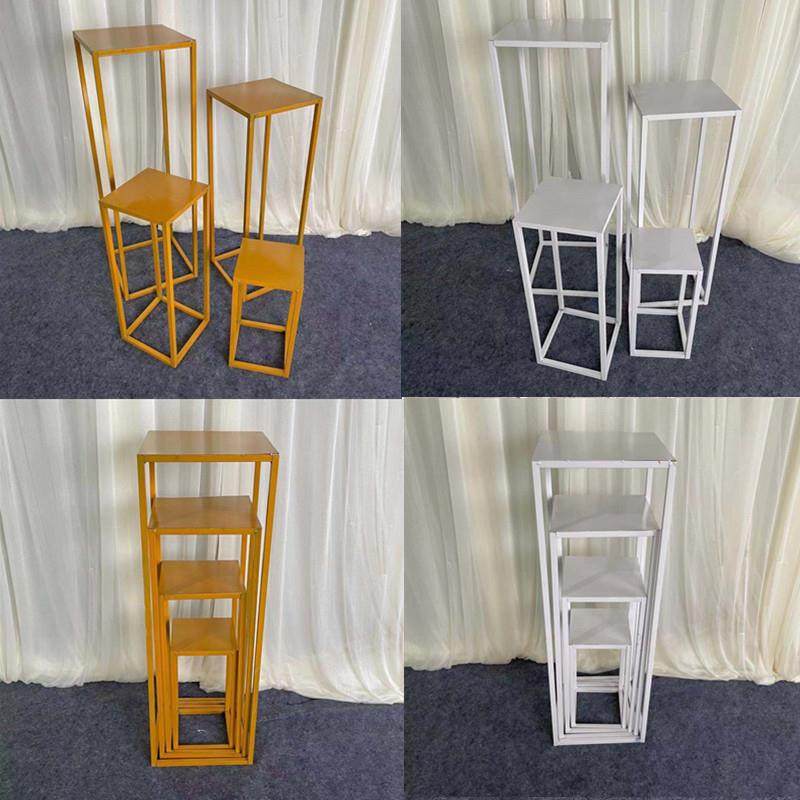 新款婚庆道具长方形几何路引四件套婚礼甜品台立体花器橱窗摆件,淘宝优惠券,粉丝福利购,淘宝优惠卷