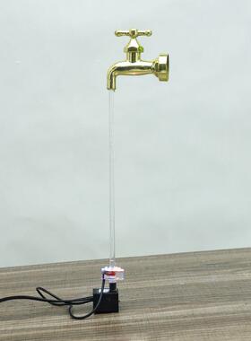 创意悬空水龙头流水器装饰摆件USB美规欧规英规水泵水龙头加湿器