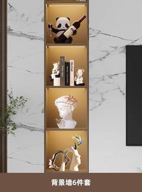 正品现代极简艺术脚坐姿人物摆件创意隔断装软装高吊级客厅电饰视