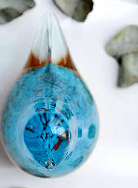 创意彩色玻璃艺术摆件 家居玻璃动物摆件 迷你彩色玻璃工艺品批发