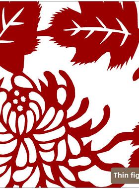 春夏秋冬剪纸图样底稿手工刻纸图案打印素材中国风国画窗花装饰画