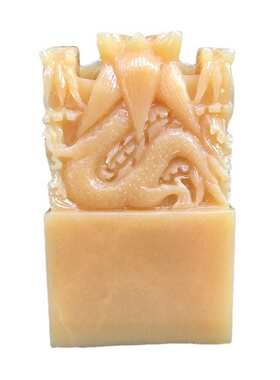 米玉印黄玉九龙玉玺玉石  玉批发 龙头印章办公黄龙摆件