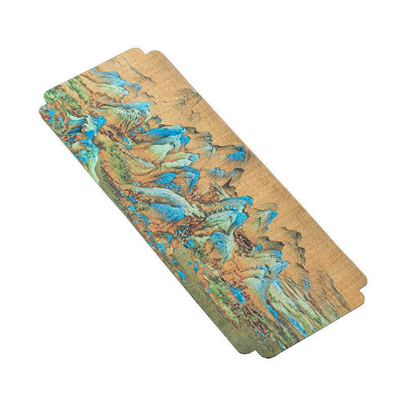 Chinese ancient painting waterproof dry tea towel double-sided Zen tablecloth tea ceremony accessories table flag tea mat tea set tea cloth tea cloth