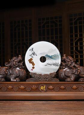 皮财貔貅摆件丘一对貔恘平ZG-63428安扣客室厅酒招柜装饰办公乔迁