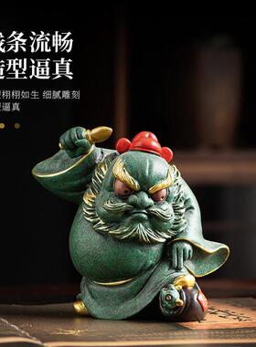 锦山堂招财钟馗摆件桌面装饰玄关办公桌职场工位解压治愈玄学好物