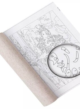 卡通填充色数字油彩画diy儿童简手工丙烯油彩画画蛇年新款批货
