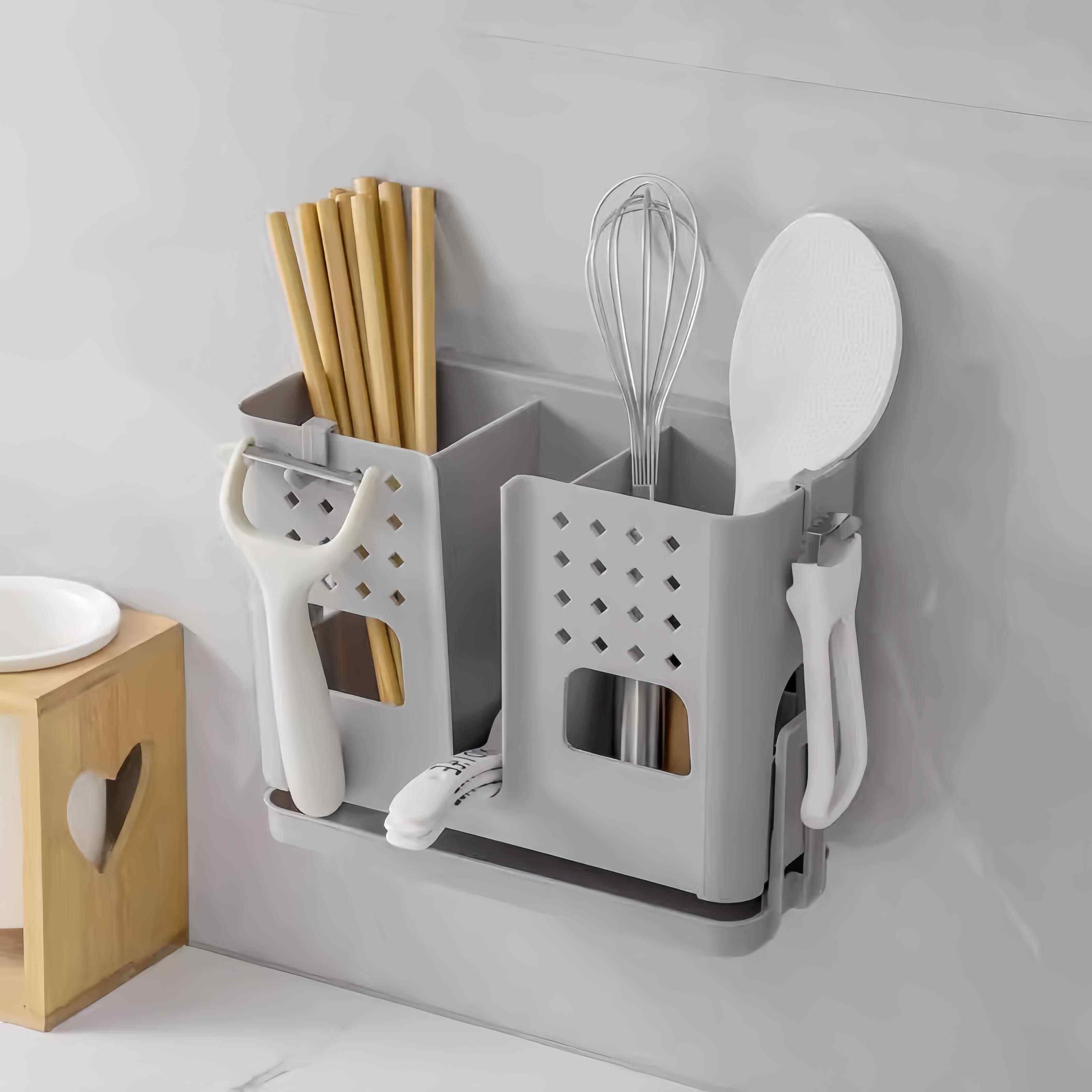 Chopstick storage box drained Kuaizi chopstick barrel wall-mounted chopstick cage household kitchen chopstick barrel storage rack for chopsticks