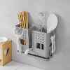 Chopstick storage box drained Kuaizi chopstick barrel wall-mounted chopstick cage household kitchen chopstick barrel storage rack for chopsticks