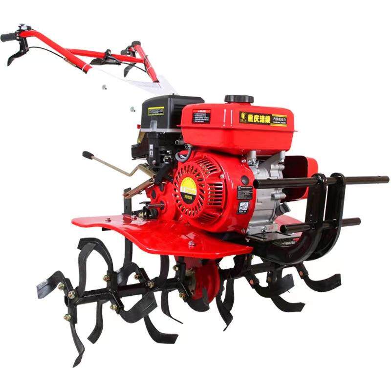 Household small hand-held micro tillage machine gasoline two-wheel drive weeding and soil loosening rotary tillage machine 170 pastoral management machine price
