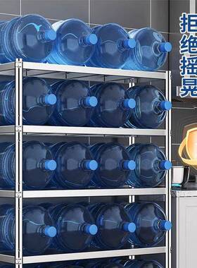 不锈钢厨房置物架落地多层微波炉收纳架多功能储物架家用货架橱柜