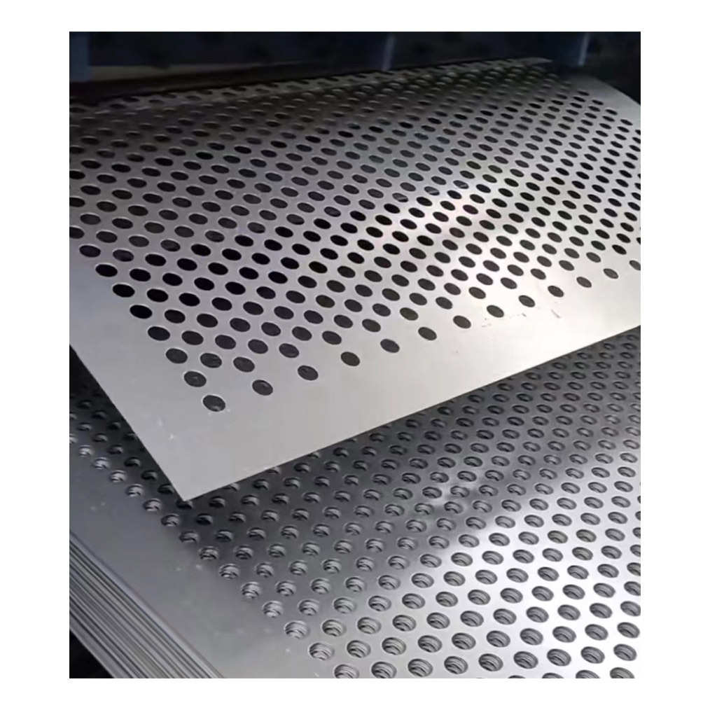 Punched stainless steel round hole plate orifice plate sieve plate punched mesh decorative plate wholesale metal hole porous plate hole galvanized spot