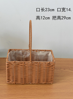 外贸跨境花篮铁艺造型复古花瓶