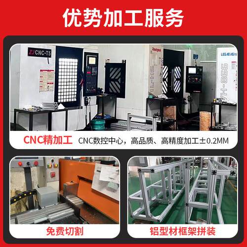 欧标国标铝型材90度内置对角块2020/3030/4040角槽连接固定件配件 - 图1