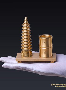 文昌大厦饰品13楼纯铜九楼学生桌文昌笔筒办公室学习礼品装饰饰品