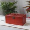 Solid wood jewelry box with lock mahogany jewelry box wooden box seal bracelet ring box Chinese wooden storage box
