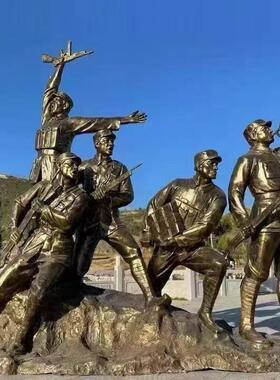 玻璃钢人物雕塑厂家大型户外传统农耕文化历史名人物仿铜雕像摆件