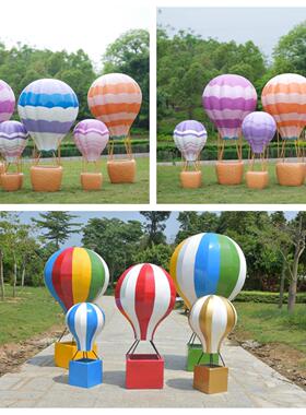 户外彷真热气球玻璃纤维雕塑园林景观商场社区楼盘游乐场装饰品摆
