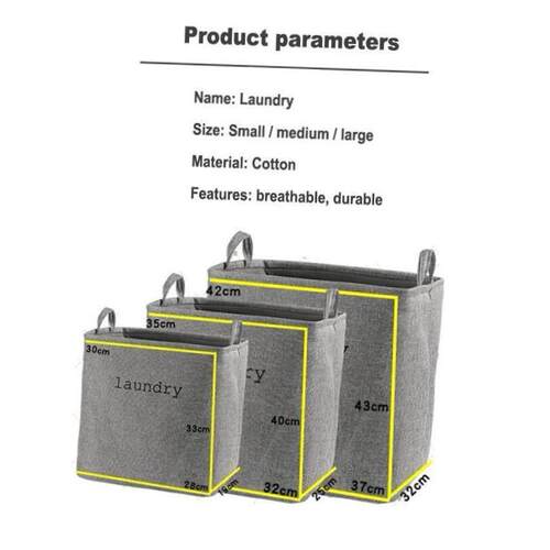 Laundry basket foldable Clothing storage bag/linen basket - 图0